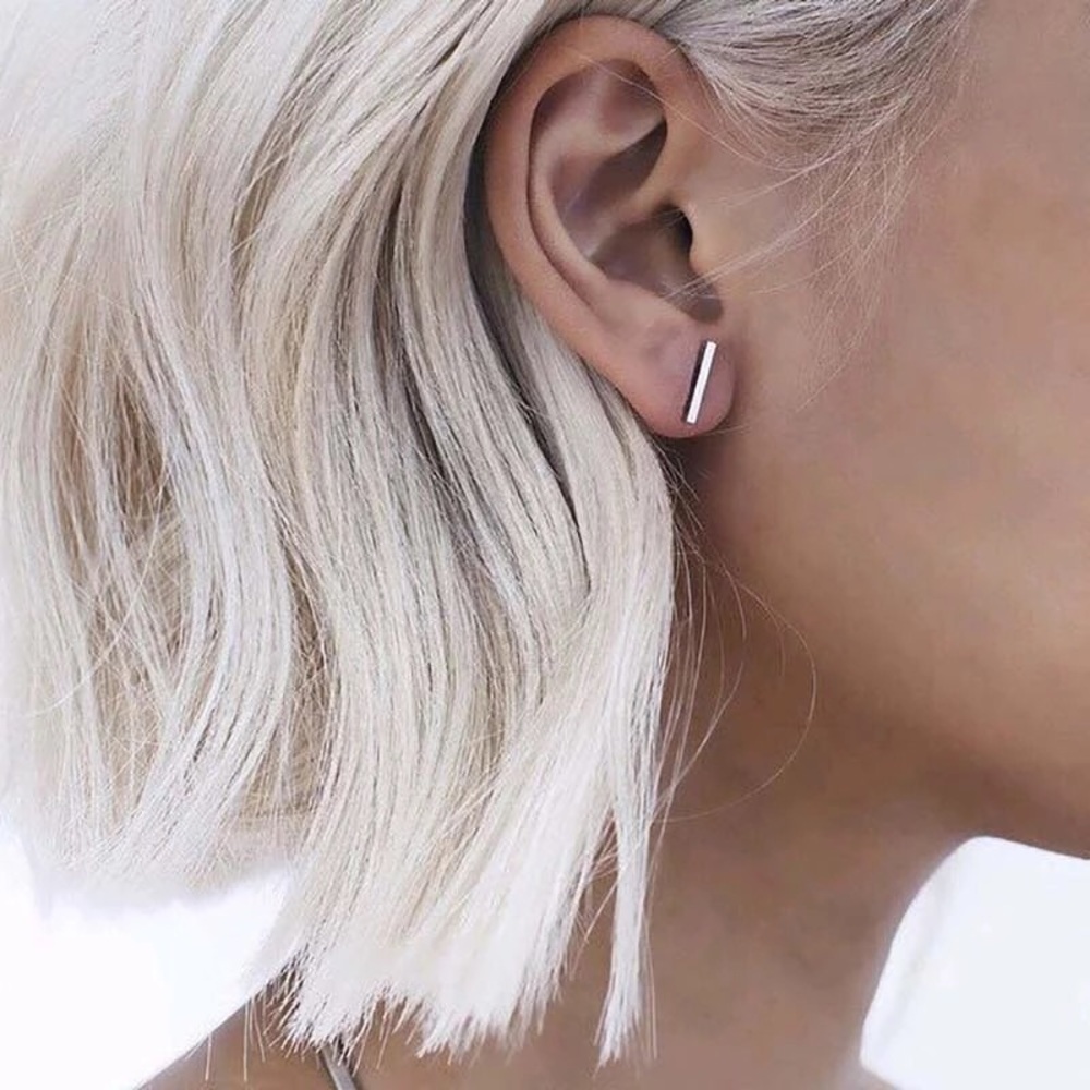 2/ $10 T bar simple stud earrings